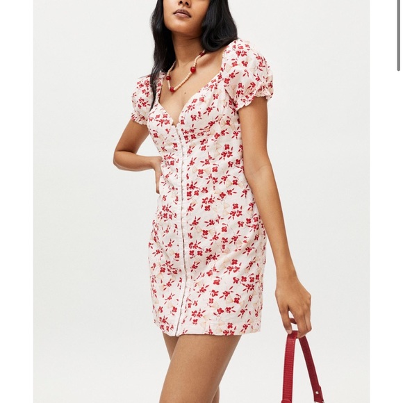 UO Britney Hook & Eye Mini Dress - Picture 3 of 7